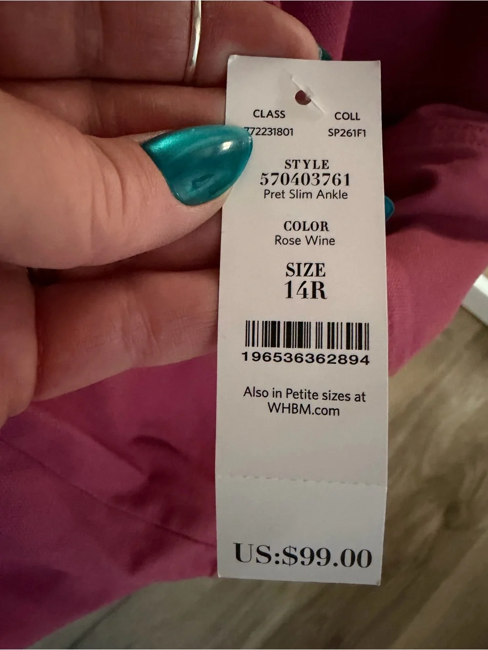 WHBM Pret Jogger Pants in Rose Wine